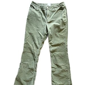 Chico’s Green Courduroy Velvet Pants Medium
